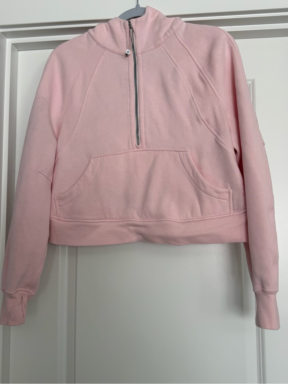 lululemon athletica Light Pink Half-Zip Pullover